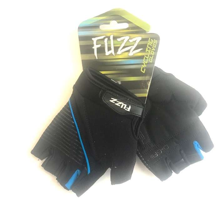 Перчатки FUZZ GEL COMFORT черно-голубые