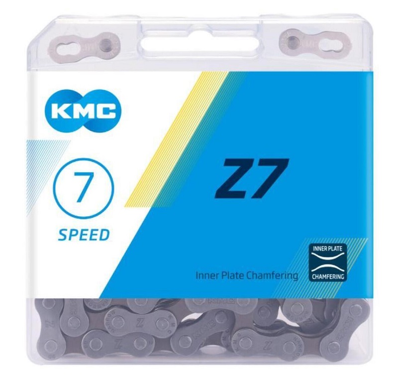 Цепь 7ск, KMC Z7, 116 звеньев, с замком